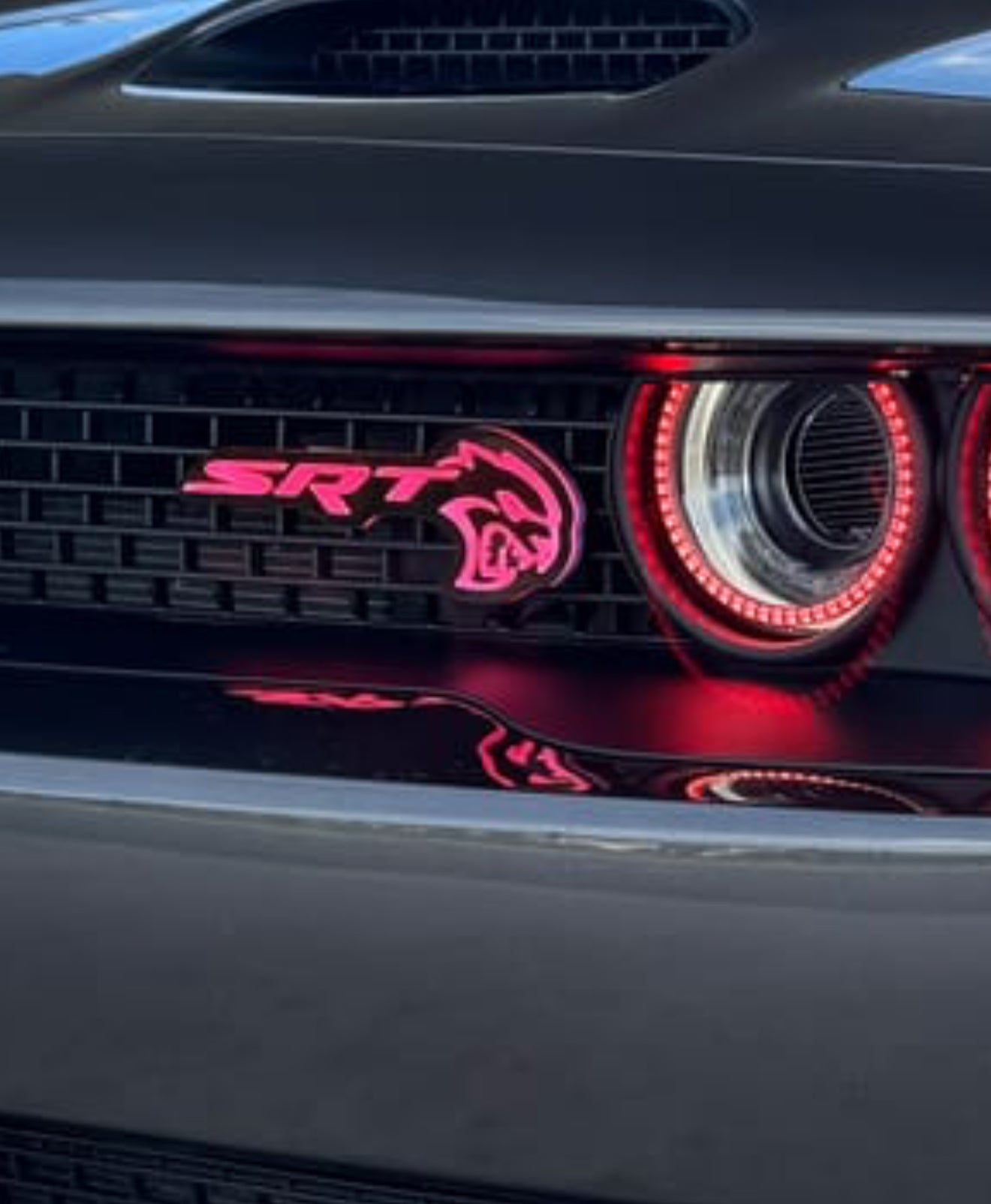 Hellcat RGB front grille badge XL