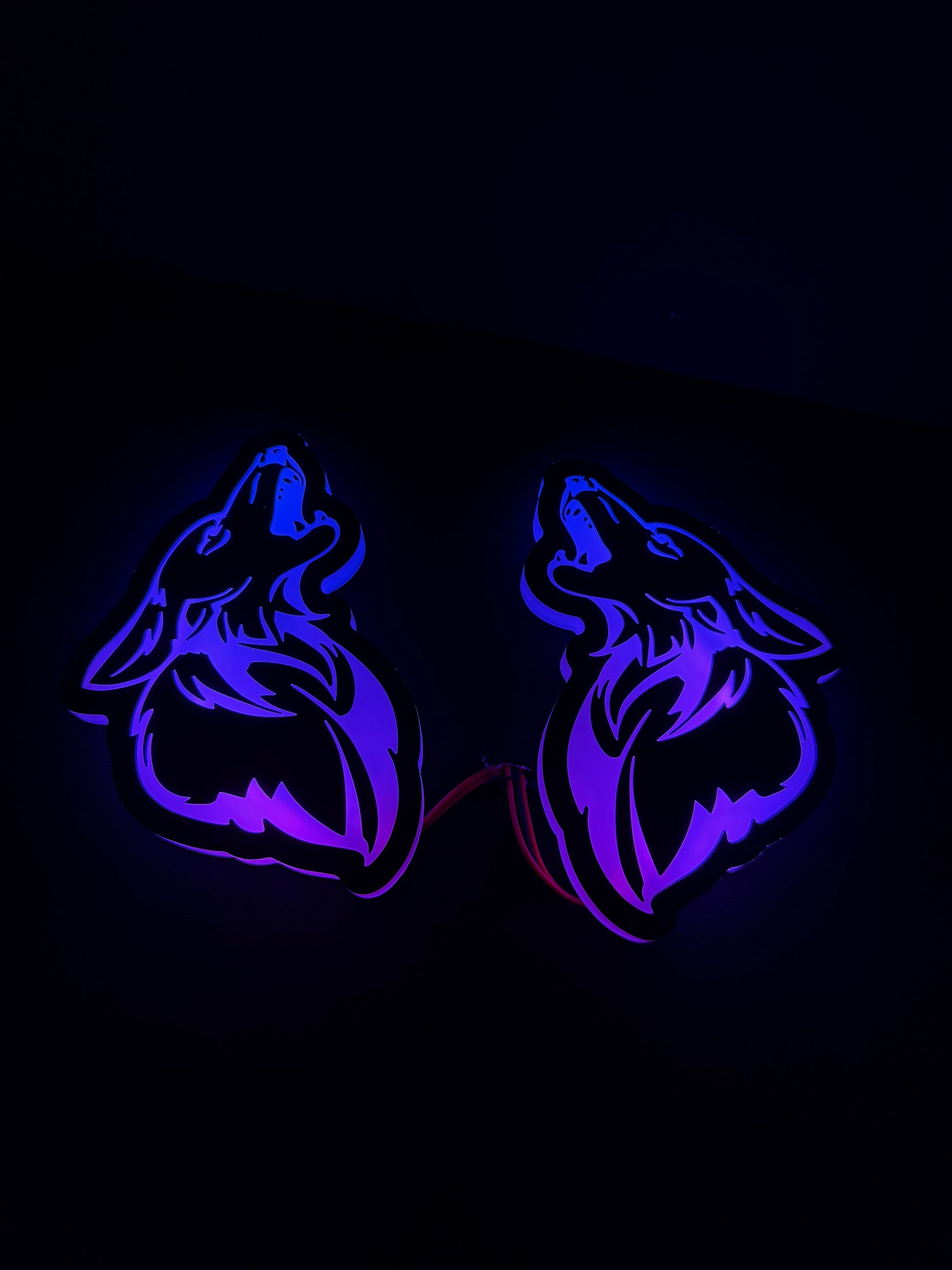 Mustang coyote RGB led badge