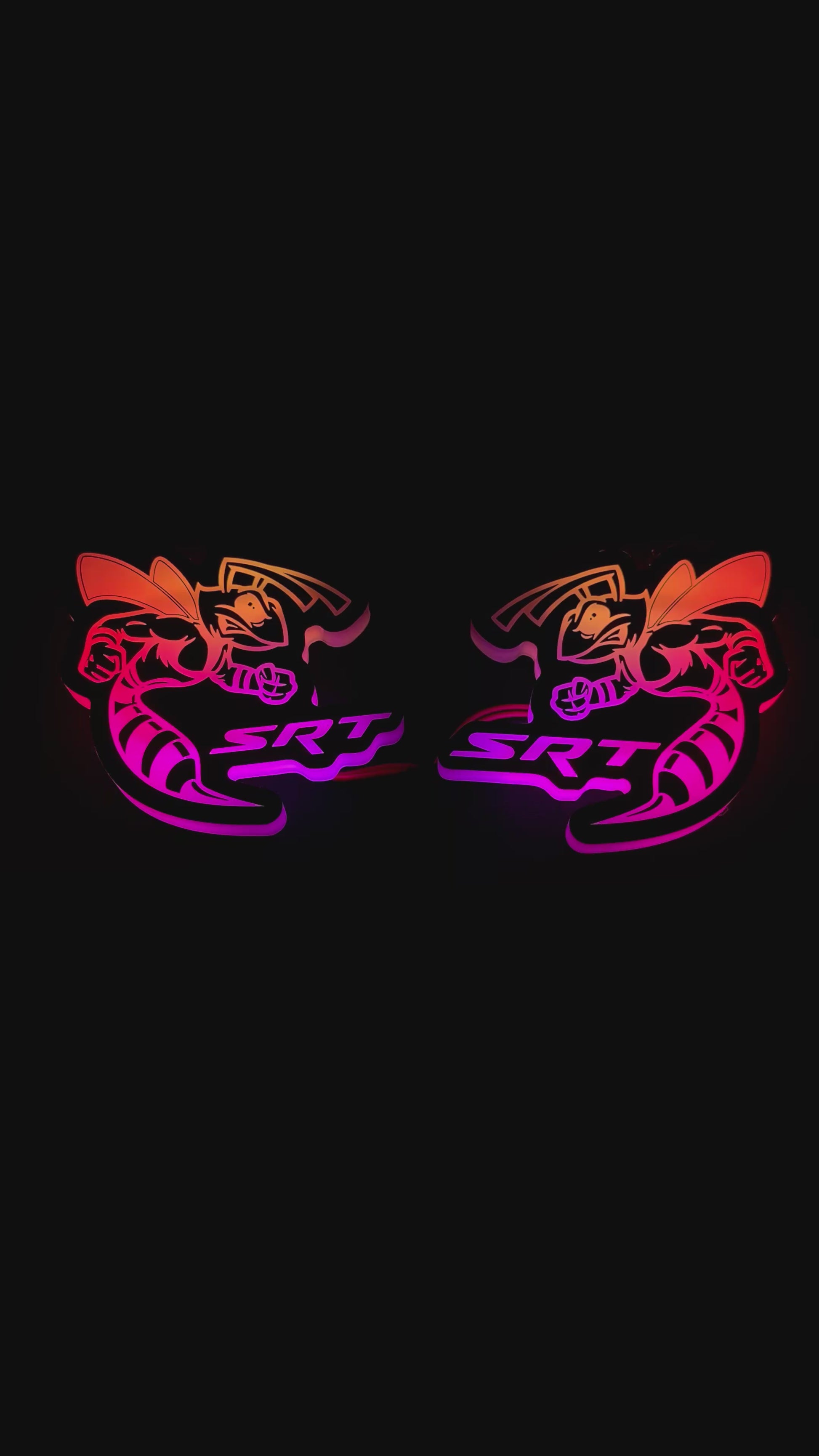 Scatpack hornet RGB badge