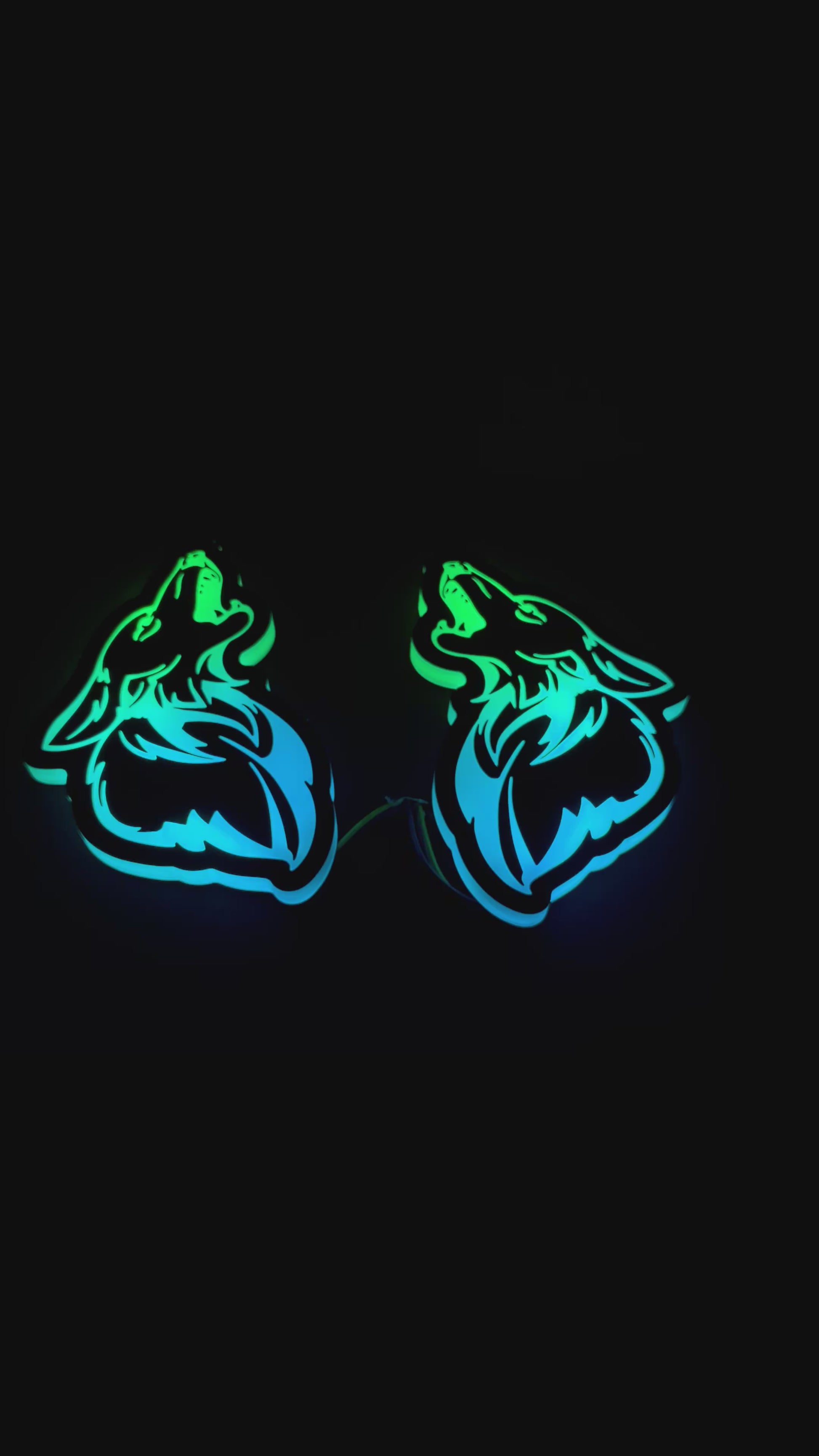 Mustang coyote RGB led badge