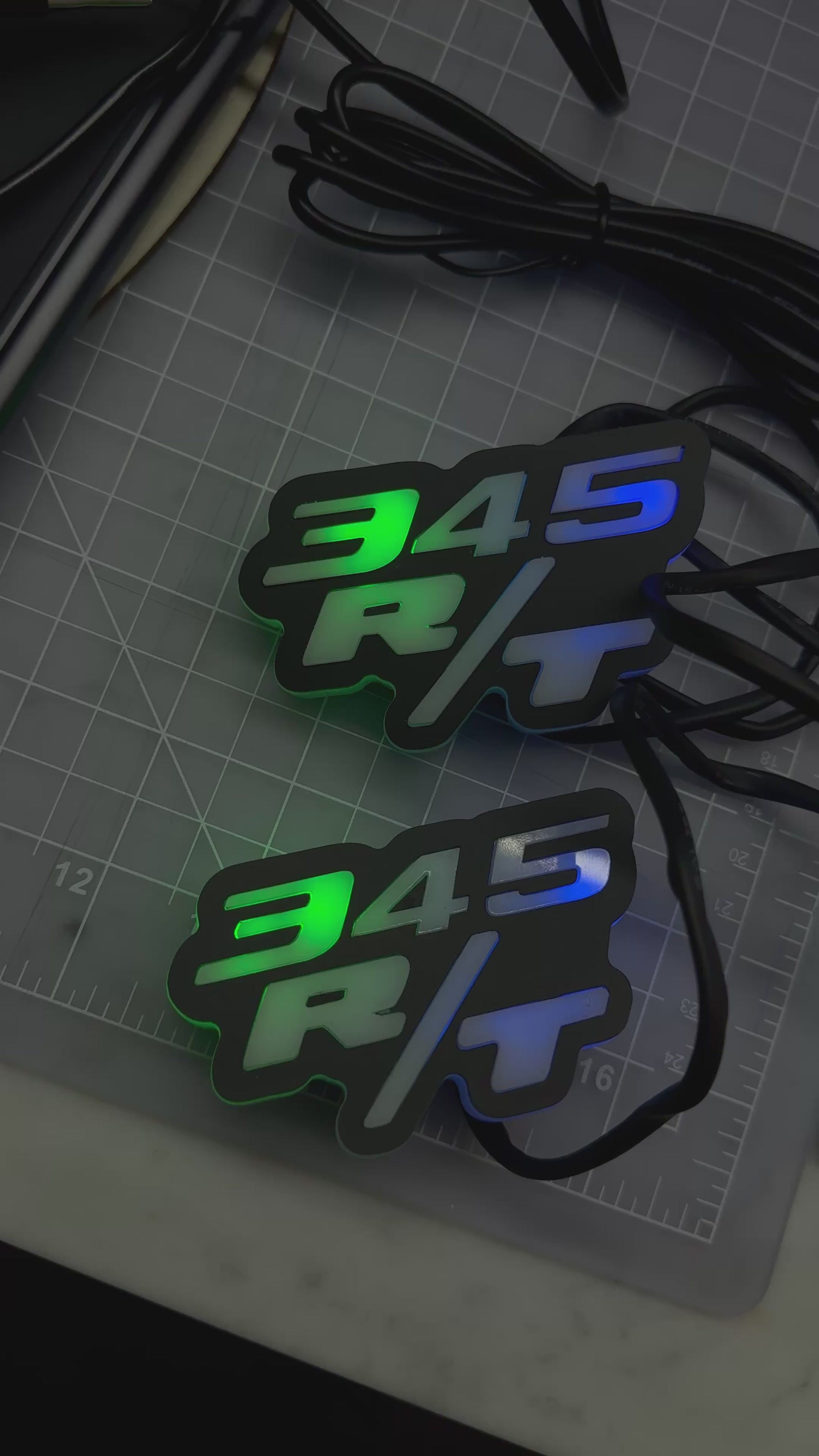 Dodge 345 RT fender badges