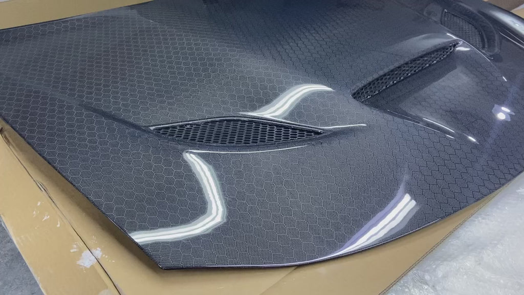 Dodge Charger honeycomb hood